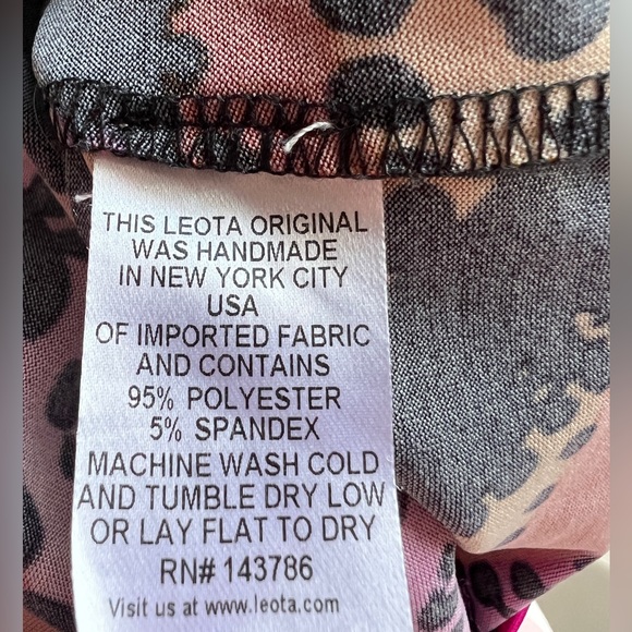 Leota Colorful Tribal Geometric Dress Long Sleeve Lightweight Dress Small EUC - Picture 5 of 5